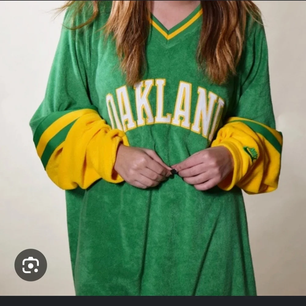 NIKE MLB Vtg 90's Cooperstown Collection Oakland Athletics Fleece Men L Baseball